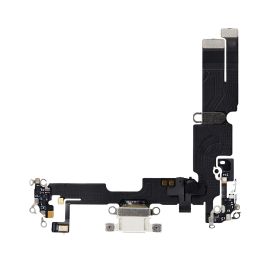 Apple iPhone 14 Plus Replacement Charging Port Flex With Microphone - White