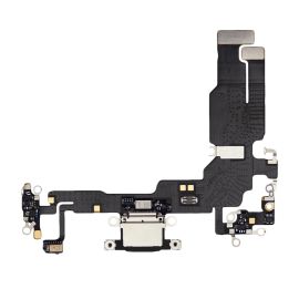 Apple iPhone 15 Replacement Charging Port Flex With Microphone - Black