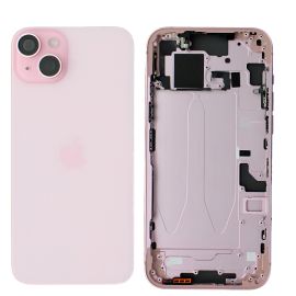 Apple iPhone 15  Plus Rear Glass & Middle Frame Assembly With Small Parts - Pink