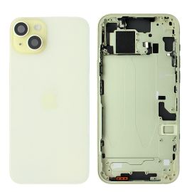 Apple iPhone 15  Plus Rear Glass & Middle Frame Assembly With Small Parts - Yellow