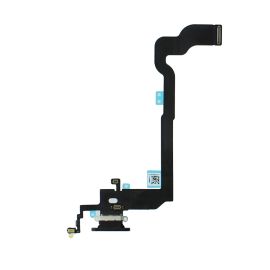 Apple iPhone X Charging Port Flex Cable + Microphone Replacement Black