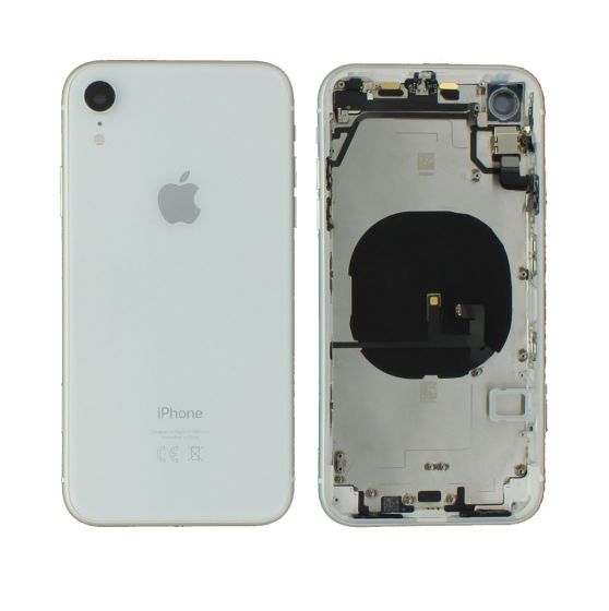 Apple iPhone XR Rear Housing Case Chassis + Replacement Components White