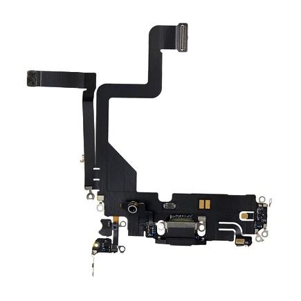 Apple iPhone 14 Pro Replacement Charging Port Flex With Microphone - Black