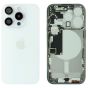 Apple iPhone 15 Pro Rear Glass & Middle Frame With Small Parts - White Titanium  