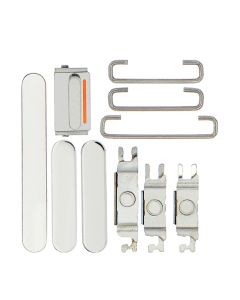 Apple iPhone 13 Pro / 13 Pro Max Complete Replacement Side Button Set Silver