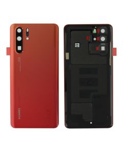 Huawei P30 Pro Battery Cover Back Glass Cam Lens Adhesive Amber Sunrise 02352PLS