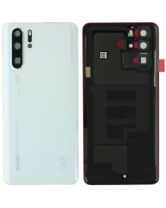 Huawei P30 Pro Battery Cover Back Glass + Cam Lens & Adhesive - Pearl White