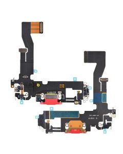 Apple iPhone 12 / 12 Pro Charging Port Flex With Microphone Red