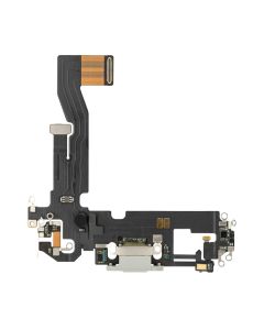 Apple iPhone 12 Pro Charging Port Flex Cable + Microphone Silver