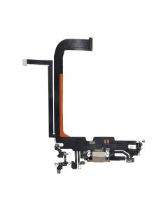 Apple iPhone 13 Pro Max Replacement Charging Port Flex With Microphone - Gold