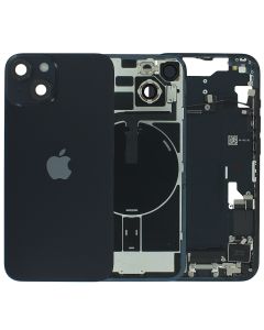 Apple iPhone 14 Back Glass & Middle Frame + Small Parts - Black / USA