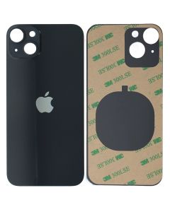 iPhone 14 Plus Big Camera Hole Back Glass Battery Cover Replacement + 3M Adhesive Black