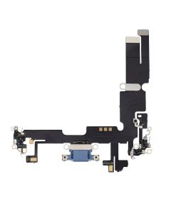 Apple iPhone 14 Replacement Charging Port Flex With Microphone - Blue