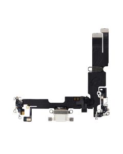 Apple iPhone 14 Plus Replacement Charging Port Flex With Microphone - White