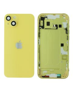 Apple iPhone 14 Plus Back Glass & Middle Frame Assembly + Small Parts - Yellow