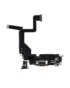 Apple iPhone 14 Pro Charging Port Flex With Microphone - Gold