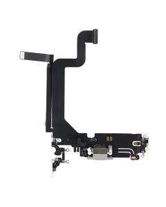 Apple iPhone 14 Pro Max Charging Port Flex With Microphone - Silver