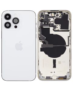 Apple iPhone 14 Pro Max Rear Housing Case + Replacement Components - Silver