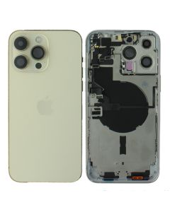 Apple iPhone 14 Pro Max Rear Housing With Replacement Components - Gold