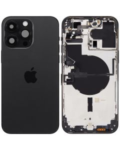 Apple iPhone 14 Pro Max Rear Housing Case + Replacement Components - Space Black