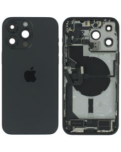 Apple iPhone 14 Pro Max Rear Housing & Back Glass + Small Parts Black USA