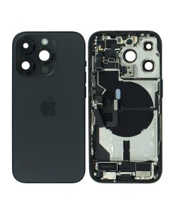 iPhone 14 Pro Rear Housing & Back Glass + Small Parts - Black - Grade A
