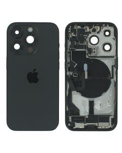 Apple iPhone 14 Pro Back Glass & Middle Frame + Small Parts Black USA