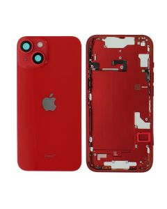 Apple iPhone 14 Back Glass & Middle Frame Assembly + Small Parts - Red