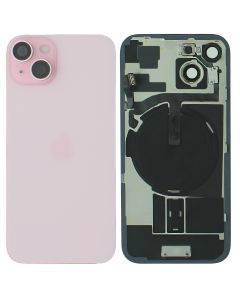 iPhone 15 Plus Rear Back Glass + MagSafe NFC Wireless Charging & Adhesive Pink