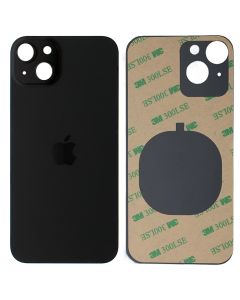 iPhone 15 Plus Big Camera Hole Back Glass Battery Cover Replacement + 3M Adhesive Black