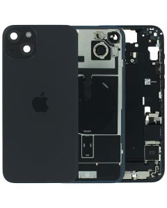 iPhone 15 Plus Middle Frame & Back Glass + Small Parts - Black - Grade A