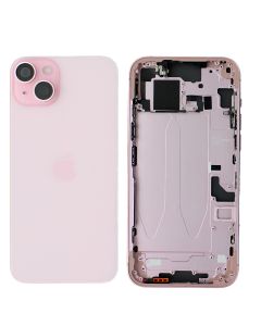 Apple iPhone 15  Plus Rear Glass & Middle Frame Assembly With Small Parts - Pink