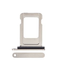 Apple iPhone 15 Pro / iPhone 15 Pro Max Replacement SIM Card Tray OEM White Titanium