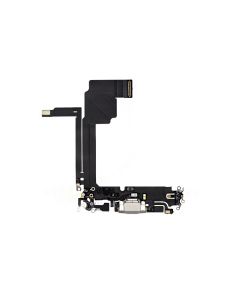 Apple iPhone 15 Pro Max Charging Port Flex With Microphone - White Titanium
