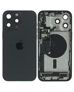 Apple iPhone 15 Pro Max Rear Housing & Back Glass Small Parts Black USA
