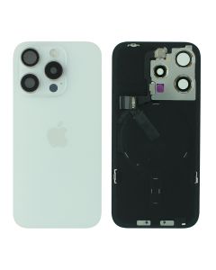 iPhone 15 Pro Rear Back Glass + MagSafe NFC Wireless Charging Flex White