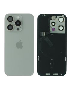 iPhone 15 Pro Rear Back Glass + MagSafe NFC Wireless Charging Flex Natural