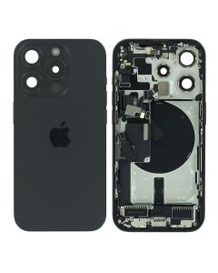 iPhone 15 Pro Rear Housing & Back Glass + Small Parts Black Grade A