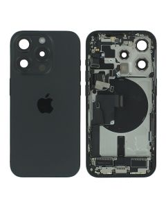 Apple iPhone 15 Pro Rear Housing & Back Glass + Small Parts Black USA