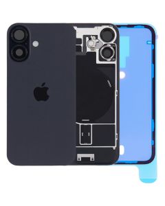 Apple iPhone 16 Rear Back Glass + MagSafe NFC Wireless Charging Flex Black