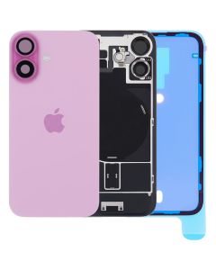 Apple iPhone 16 Rear Back Glass + MagSafe NFC Wireless Charging Flex Pink