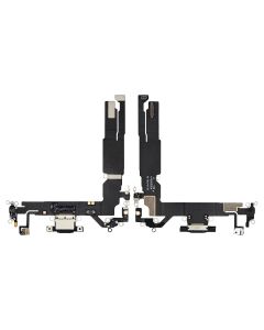 Apple iPhone 16 Charging Port Flex + Microphone - Black