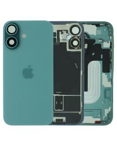 Apple iPhone 16 Plus Rear Glass & Middle Frame Assembly + Small Parts - Teal