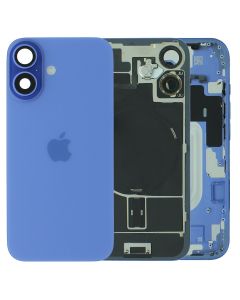 Apple iPhone 16 Plus Rear Glass & Middle Frame Assembly + Small Parts - Ultramarine