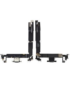 Apple iPhone 16 Plus Charging Port Flex + Microphone - Black