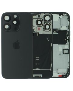 Apple iPhone 16 Pro Rear Glass & Middle Frame Assembly + Small Parts - Black Titanium