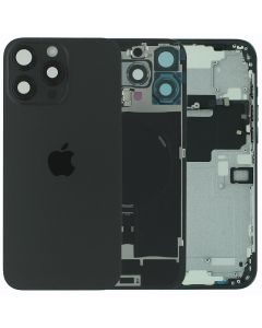 Apple iPhone 16 Pro Max Rear Glass & Middle Frame Assembly + Small Parts - Black Titanium