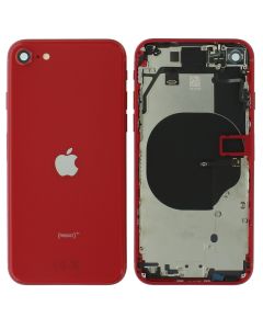 Apple iPhone SE 2 2020 A2296 Rear Housing Case Chassis + Replacement Parts Red