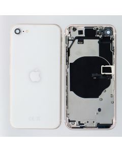 Apple iPhone SE 3 2022 A2783 Rear Housing Case Chassis + Replacement Parts White