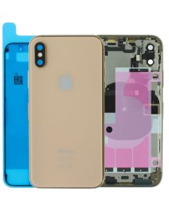 Apple iPhone XS Rear Housing Case Chassis + Replacement Components Gold